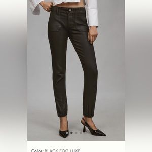 Paige Coated Mayslie mid rise jogger jeans